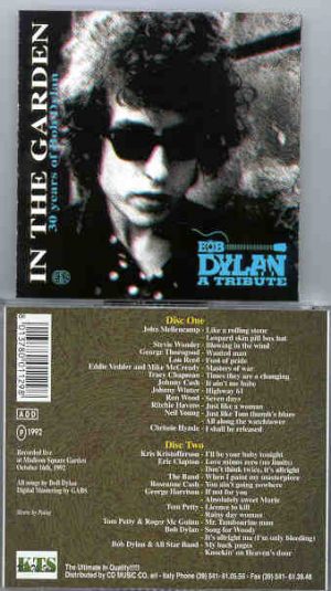 Bob Dylan - In The Garden ( KTS )( 2 CD SET ) ( MSG , New York , October 16th , 1992 Various Artists )