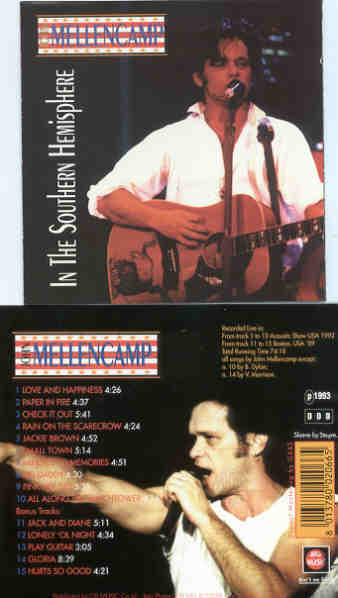 John Cougar Mellencamp - In The Southern Hemisphere ( Big Music ) ( Acoustic Show 1992 plus Bonus Boston '89 )
