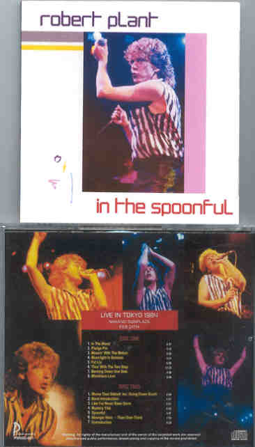 Led Zeppelin - In The Spoonful ( 2 CD set ) ( Robert Plant LIVE at Nakano Sunplaza , Feb 24th , 1984 )