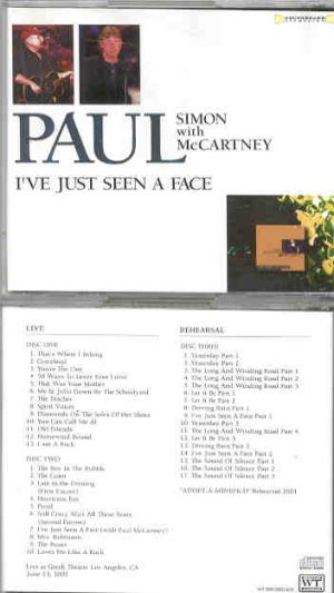 Paul McCartney - I've Just Seen A Face ( w / Paul Simon 3 cd set )