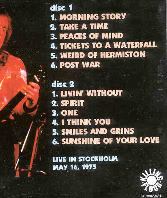 Cream - Jack Bruce & Mick Taylor Live In Stockholm ( 2 CD SET ) ( Sweden , May 16th , 1975 )