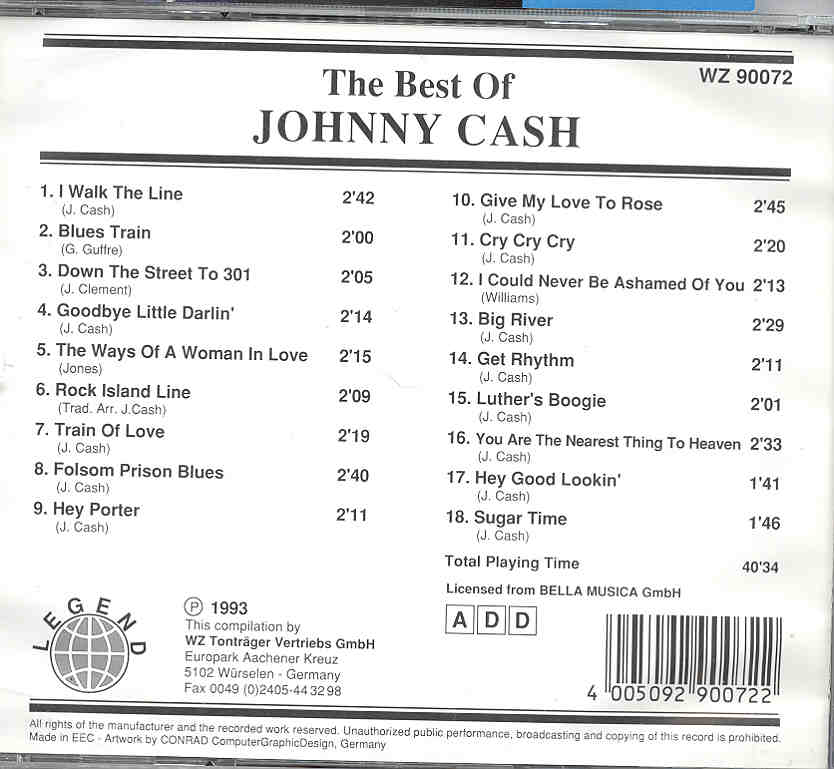 Johnny Cash - The Best Of Johnny Cash