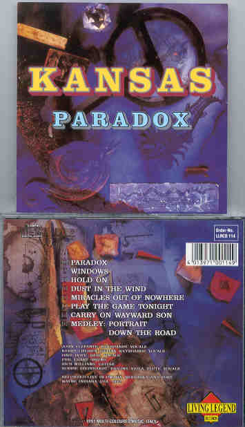 Kansas - Paradox ( Living Legend ) ( Omaha , NE & Ft Wayne , IN , USA , 1982 )