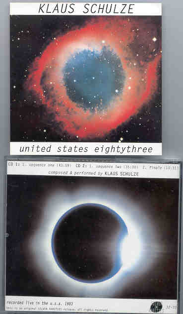 Klaus Schulze - United States Eightythree ( 2 CD set ) ( Silver Rarities ) ( Live in USA 1983 )