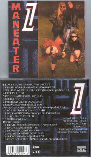 L7 - Maneater ( KTS ) ( Recorded Live During The Bricks Are Heavy European Tour , Summer 1992 )