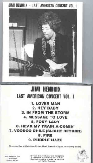 Jimi Hendrix - Last American Concert Part One ( Swingin' Pig Recs )