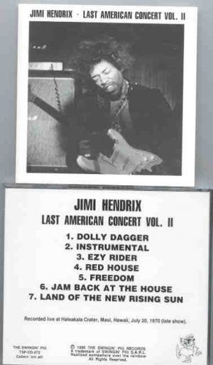 Jimi Hendrix - Last American Concert Part Two ( Swingin' Pig Recs )