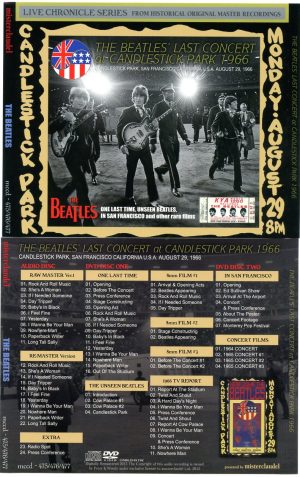 The Beatles - Last Concert At Candlestick Park ( 1 CD - 2 DVD SET ) ( Misterclaudel )
