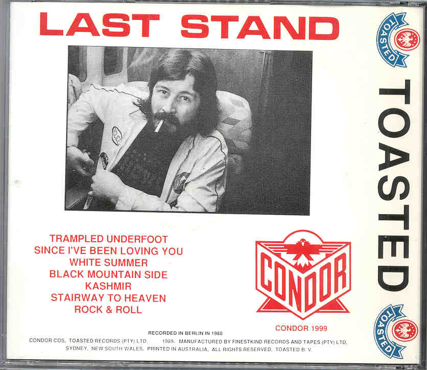 Led Zeppelin - Last Stand  ( Condor Toasted ) ( Berlin , Germany , 1980 )