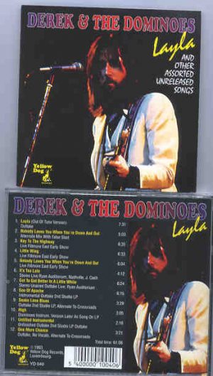 Eric Clapton - Layla & Other Assorted Unreleased Songs ( Yellow Dog )