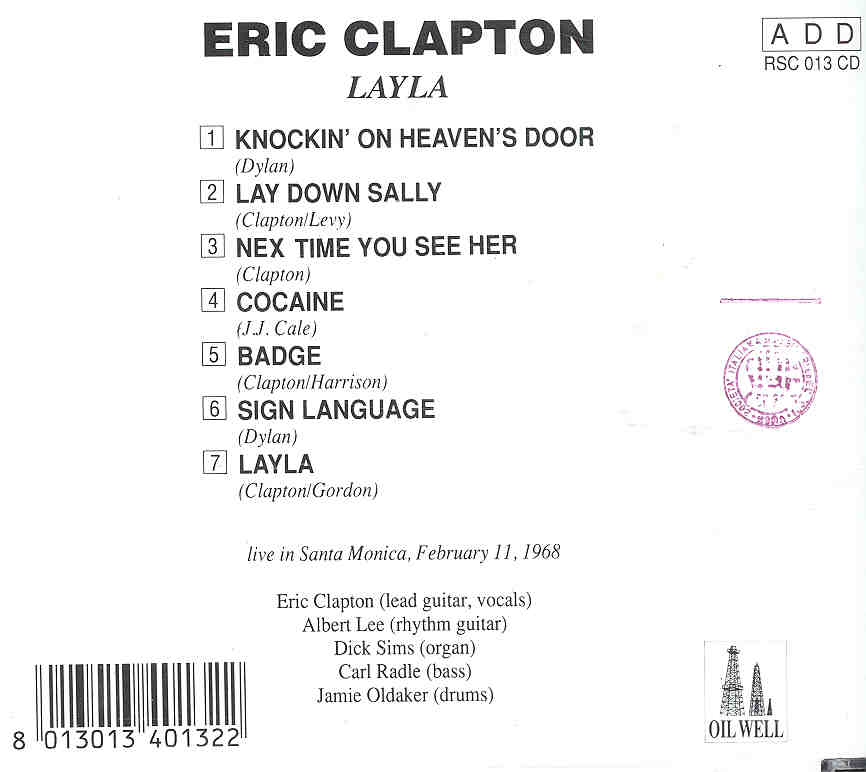 Eric Clapton - Layla ( Oil Well )