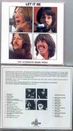 The Beatles - Let It Be Alternate Mono Mixes ( Odeon )