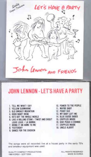 John Lennon - Let's Have A Party ( Early 70's House Party Live Takes )