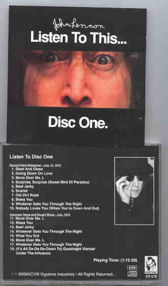 John Lennon - Listen To This Vol.1 ( Vigotone )