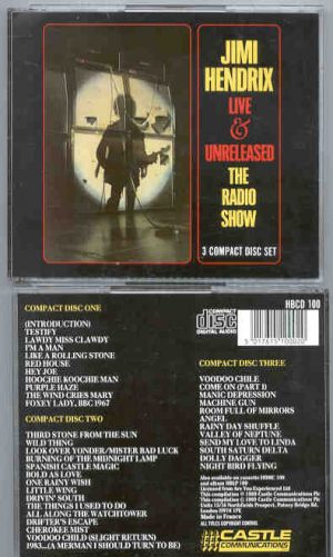 Jimi Hendrix - Live And Unreleased , The Radio Show ( 3 cd set )