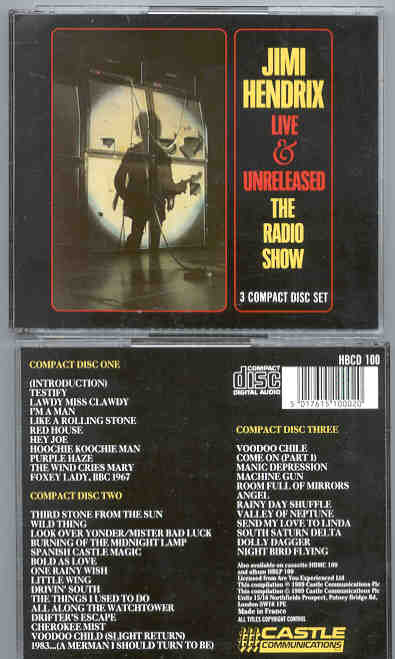Jimi Hendrix - Live And Unreleased , The Radio Show ( 3 CD set 