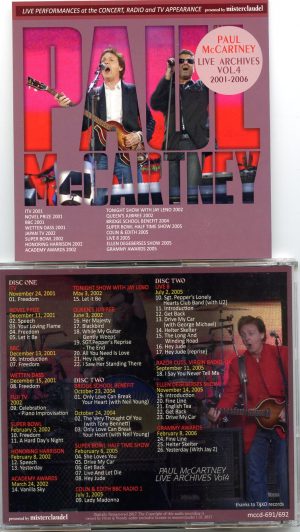 Paul McCartney – Live Performance at the concert Vol. 4 – Radio and Tv (2 CD) – Misterclaudel