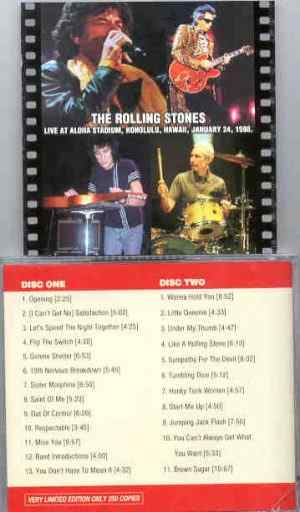 Rolling Stones - Live at Aloha Stadium , Honolulu , Hawaii , January 24th , 1998 ( 2 CD!!!!! set )