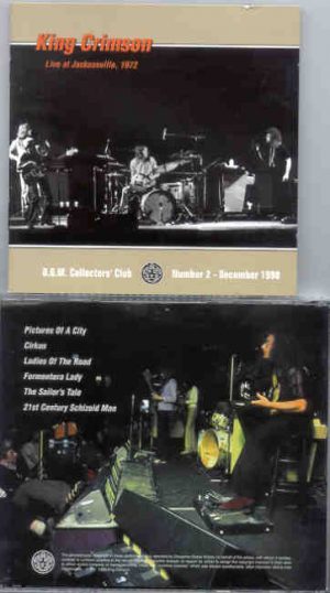 King Crimson - Live at Jacksonville 1972  ( February 26th , 1972 )