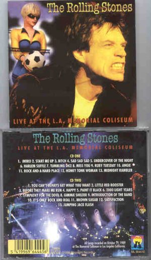 Rolling Stones - Live At The LA Memorial Coliseum ( 2 CD!!!!! set ) ( October 19th , 1989 , LA , California , USA )