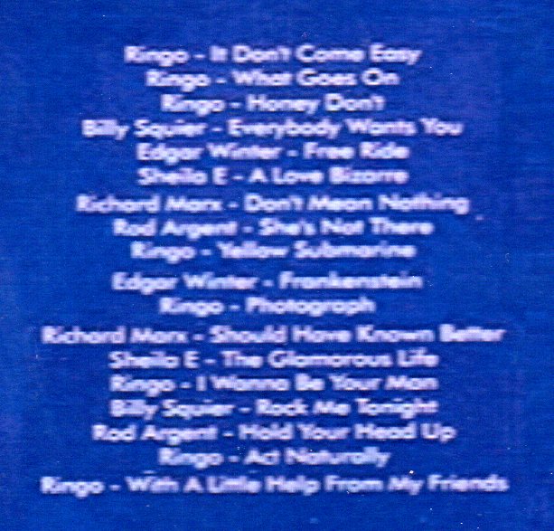 Ringo Starr - Live At Mohegan Sun 2006 ( July 16th , 2006 )