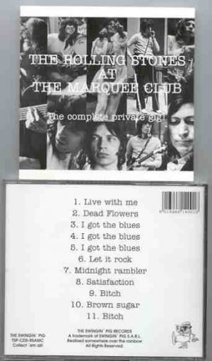 Rolling Stones - Live At The Marquee   ( Swingin' Pig )
