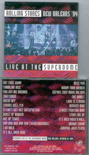 Rolling Stones - Live At The Superdome   ( Swingin' Pig ) ( 2 CD!!!!! SET )