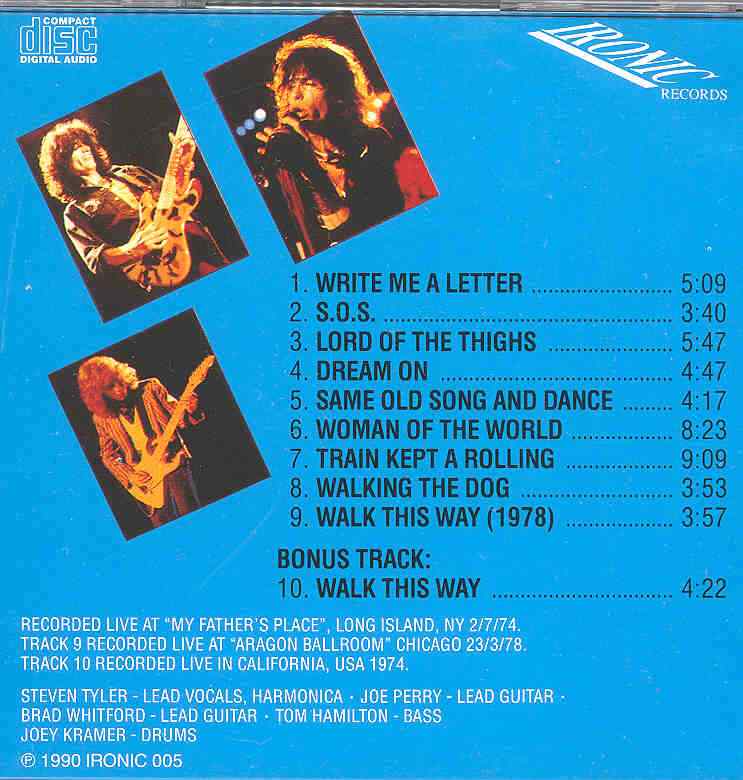 Aerosmith - Live Bootleg Vol. 2 ( Live At My Father's Place , Long Island , NY , 2-7-1974 )