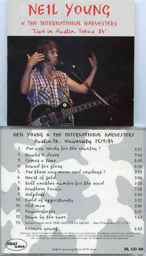 Neil Young / CSNY - Live In Austin , Texas , 1984  ( Austin Texas University , September 25th , 1984 )