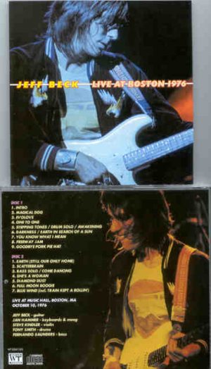 Jeff Beck - Live In Boston 1976 ( 2 CD set ) ( Boston Music Hall , October 10th , 1976 )