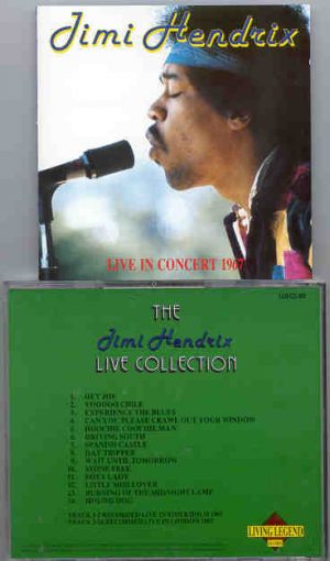 Jimi Hendrix - Live In Concert 1967  ( Living Legend )