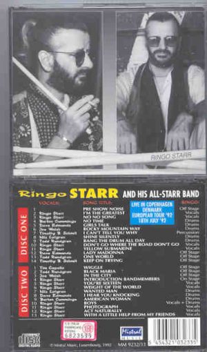 Ringo Starr - Live In Copenhagen 1992 ( Mistral ) ( 2 CD!!!!! set )