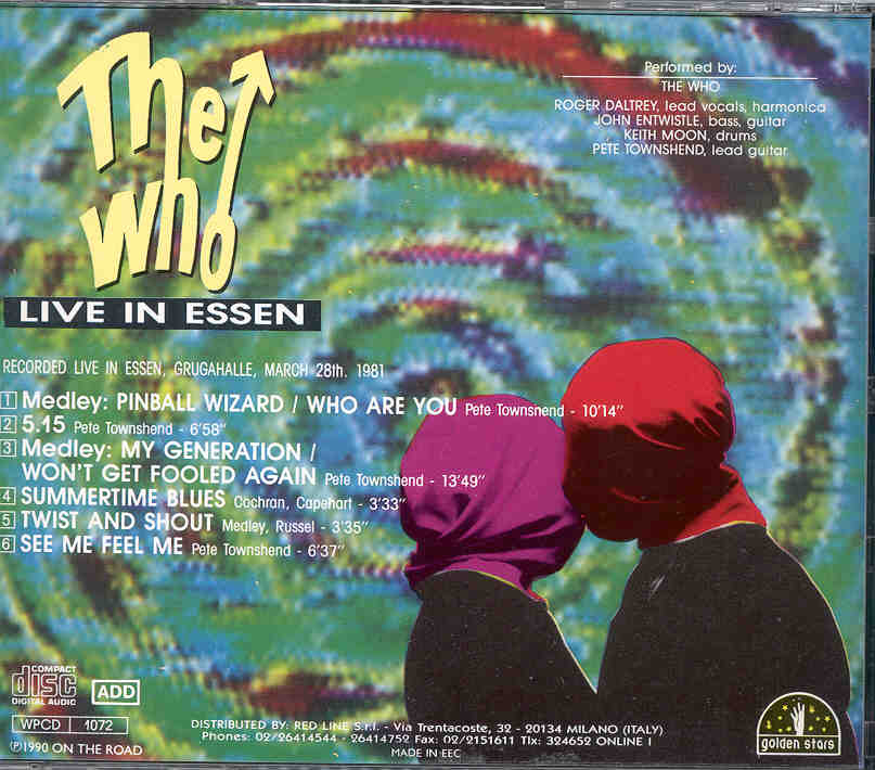 The Who - Live In Essen Vol. 2 ( Essen , Grugahalle , Germany , March 28th , 1981 )