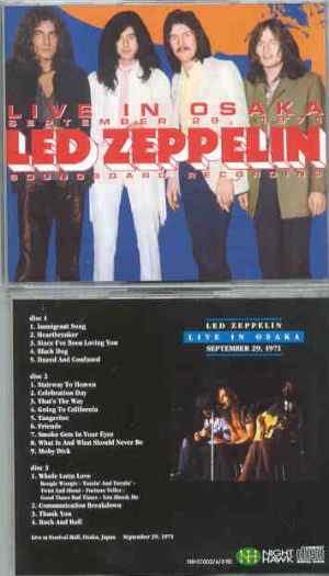 Led Zeppelin - Live In Osaka 1971 ( 3 CD SET ) ( Soundboard of Osaka , Japan ,September 29th , 1971 )