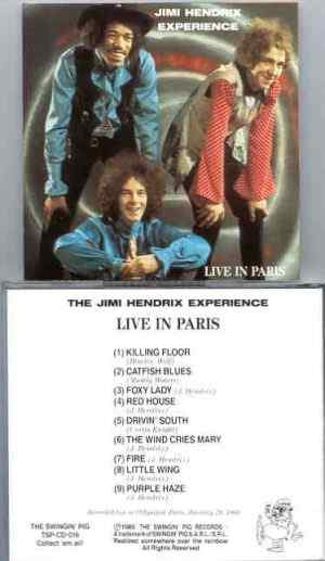 Jimi Hendrix - Live In Paris ( Swingin' Pig )