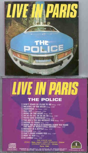 Sting / The Police - Live In Paris ( The Police ) ( Paris , France , 1980 )