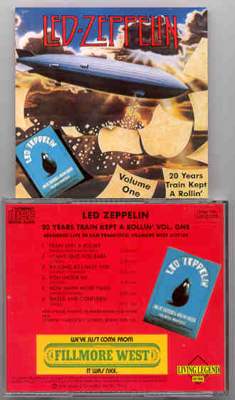 Led Zeppelin - 20 Years Train Kept A Rolling ( Living Legend ) ( Fillmore West , CA ,  March 27th , 1969 )