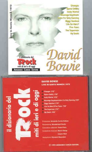 David Bowie - Live In Santa Monica 1972 ( Armando Curcio Editore )