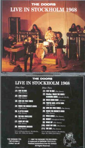 The Doors - Live In Stockholm 1968 Vols 1 & 2 ( Swingin' Pig ) ( 2 CD SET )
