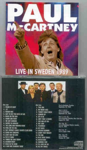 Paul McCartney - Live In Sweden 1989  ( 2 CD set )