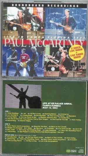 Paul McCartney - Driving Tour 2002   Live In Tampa ( Plus Live Radio Show  )  ( 3 CD SET )