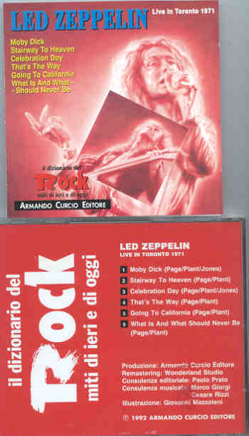 Led Zeppelin - Live In Toronto 1971 ( Armando Curcio Editore )