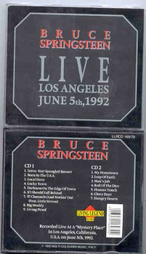 Bruce Springsteen - Live In Los Angeles , June 5th 1992 ( 2 CD set )( Living Legend )