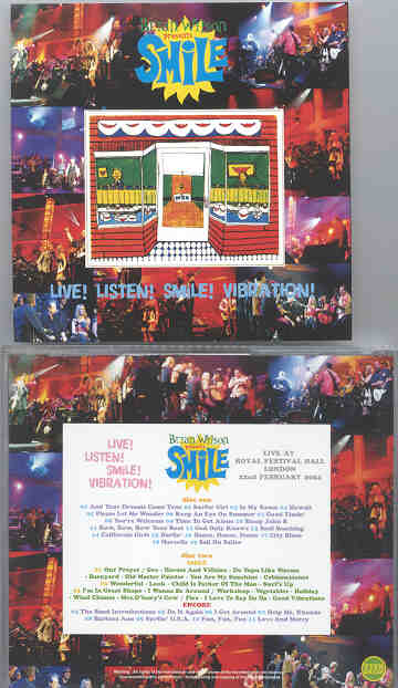 The Beach Boys - Live Listen Smile Vibration ( 2 CD set ) ( Royal Festival Hall , London , UK , Feb 22nd , 2004 )
