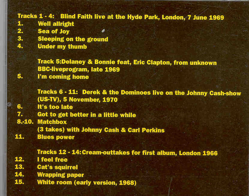 Eric Clapton - Live On The BBC and More...