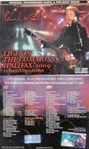 Paul McCartney - Live On The Commons Halifax 2009 ( 3 CD + 2 DVD set ) ( Piccadilly Circus )