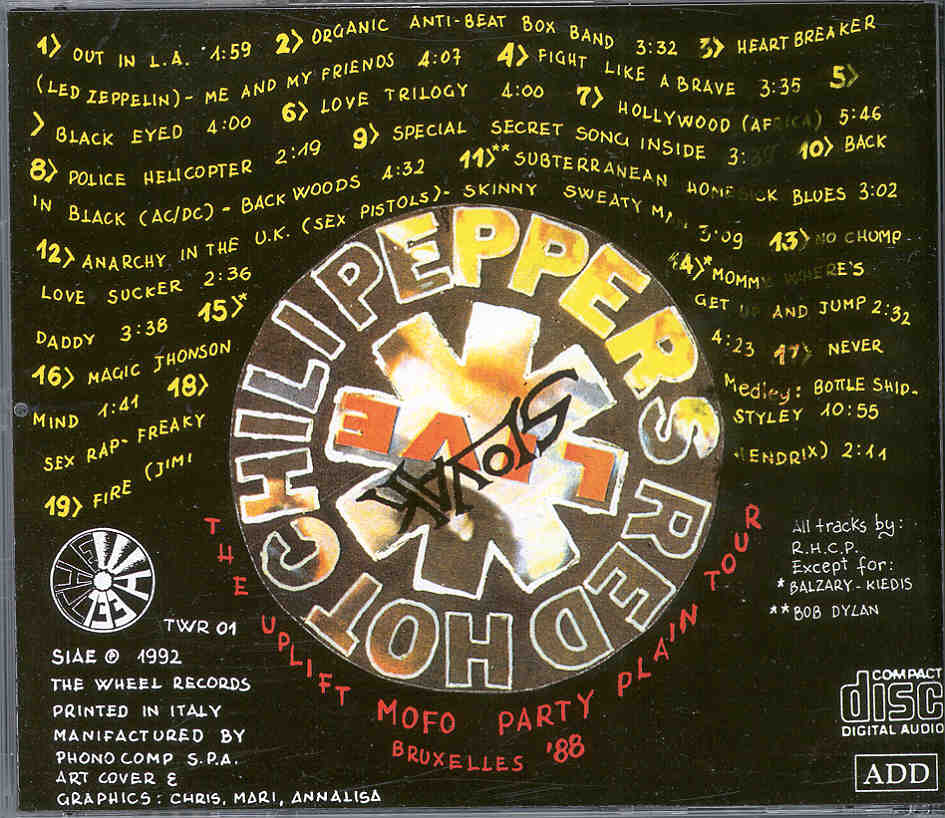 Red Hot Chili Peppers - Live Slovak ( Bruxelles '88 )