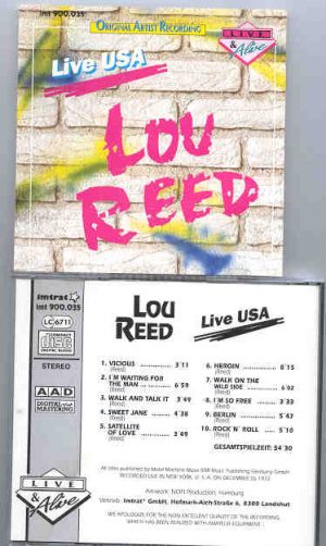 Lou Reed / Velvet Underground - Live In U.S.A. 1972