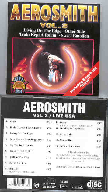 Aerosmith - Live in USA 1993 / 1994 Vol. 3