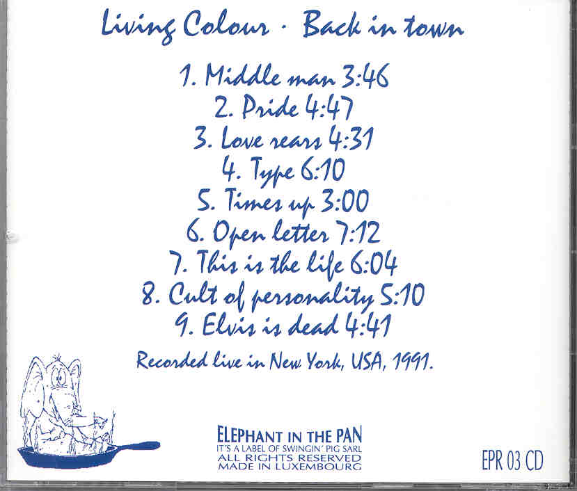 Living Colour - Back In Town